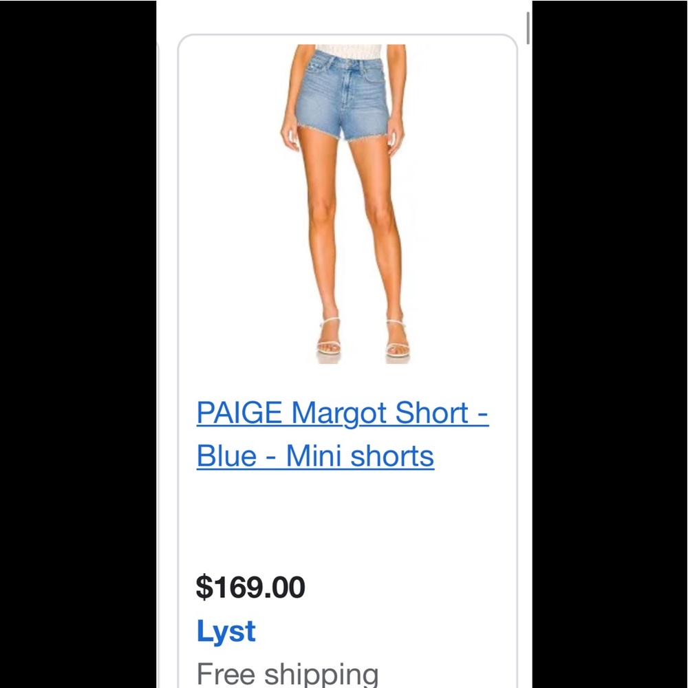 PAIGE Margot Jean shorts - Picture 4 of 5